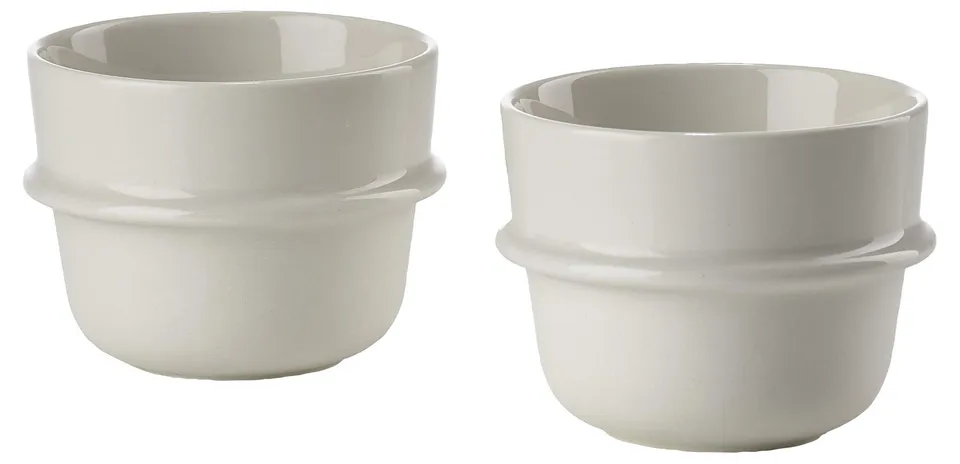 Zone Denmark INU Tasse Offwhite 0,2 l Steinzeug 2 Stück