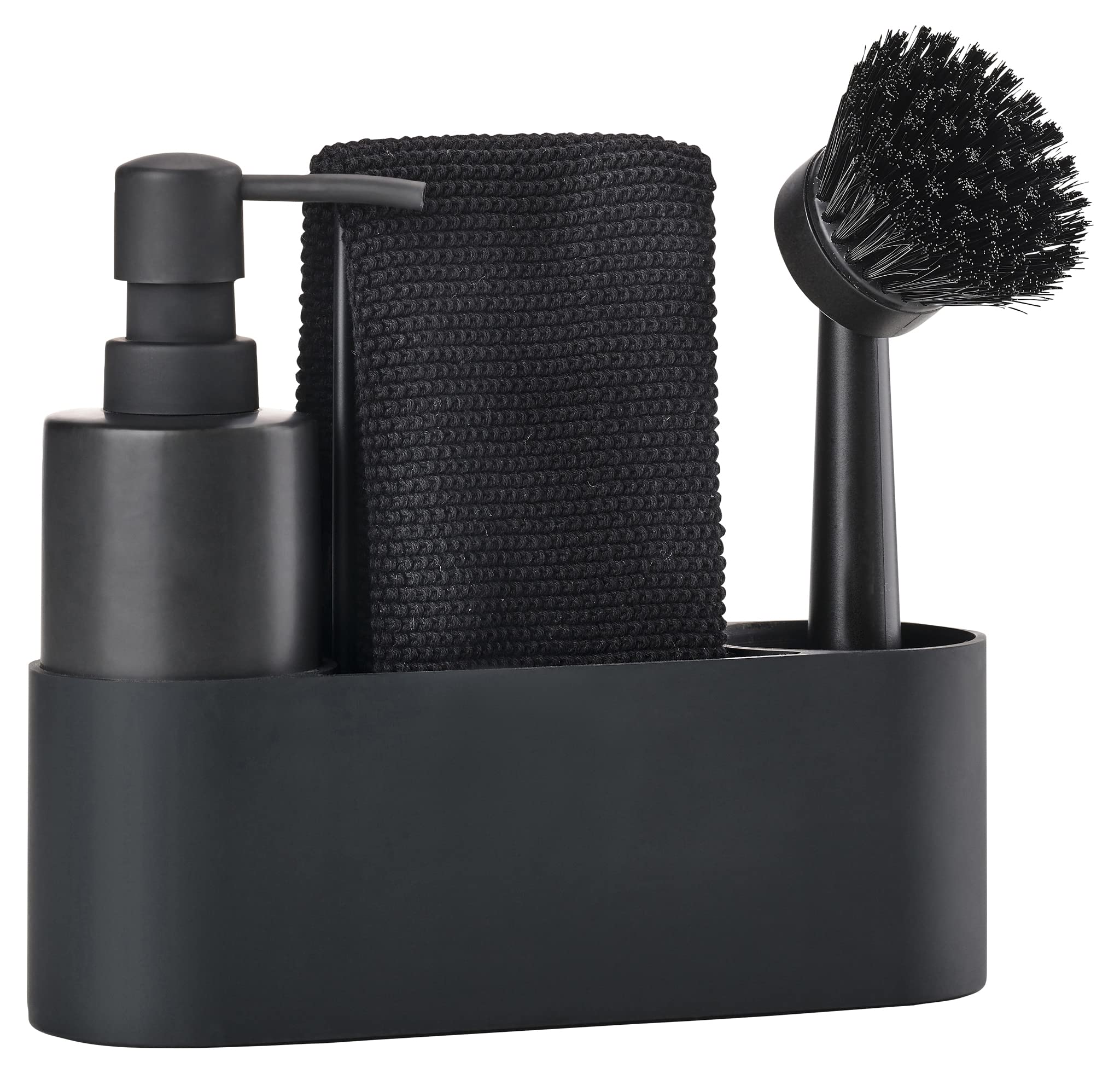 Zone Denmark Singles Spülbecken Organizer Set Schwarz 4-teilig