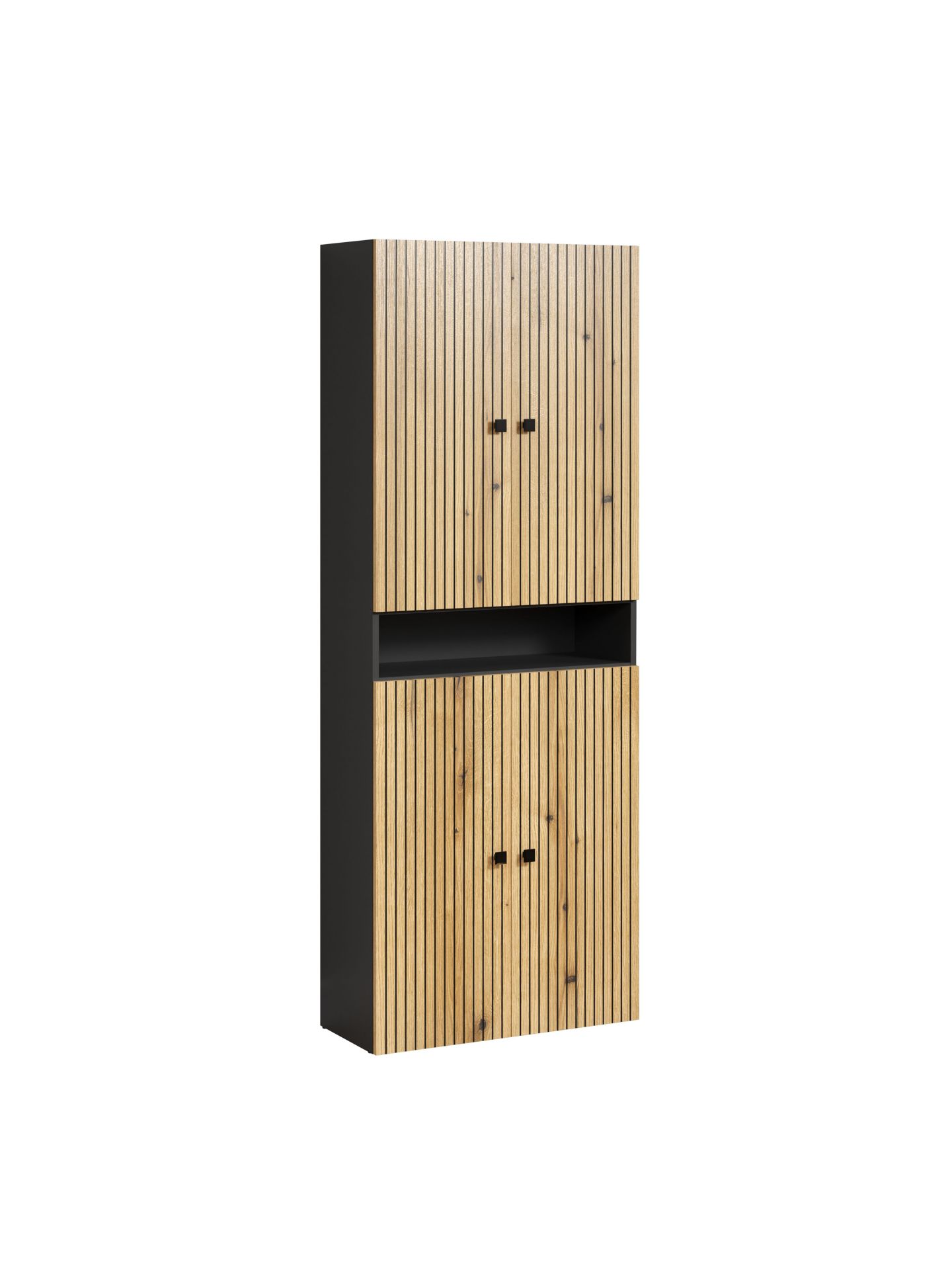 trendteam PureBliss Hochschrank Anthrazit Evoke Eiche