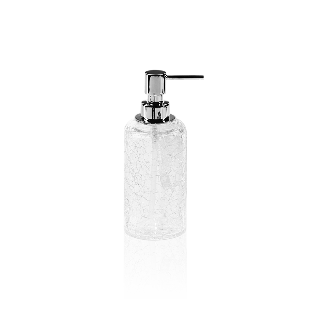 Decor Walther Crack CR SSP Seifenspender Glas Chrom Craquele