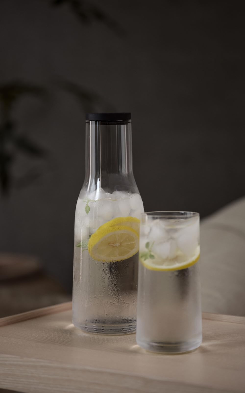 Zone Denmark Rocks Karaffe 1L Transparent mit Deckel Glas