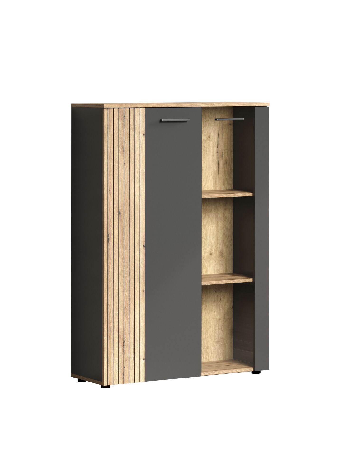 trendteam Esteban Highboard Sideboard Anthrazit Eiche
