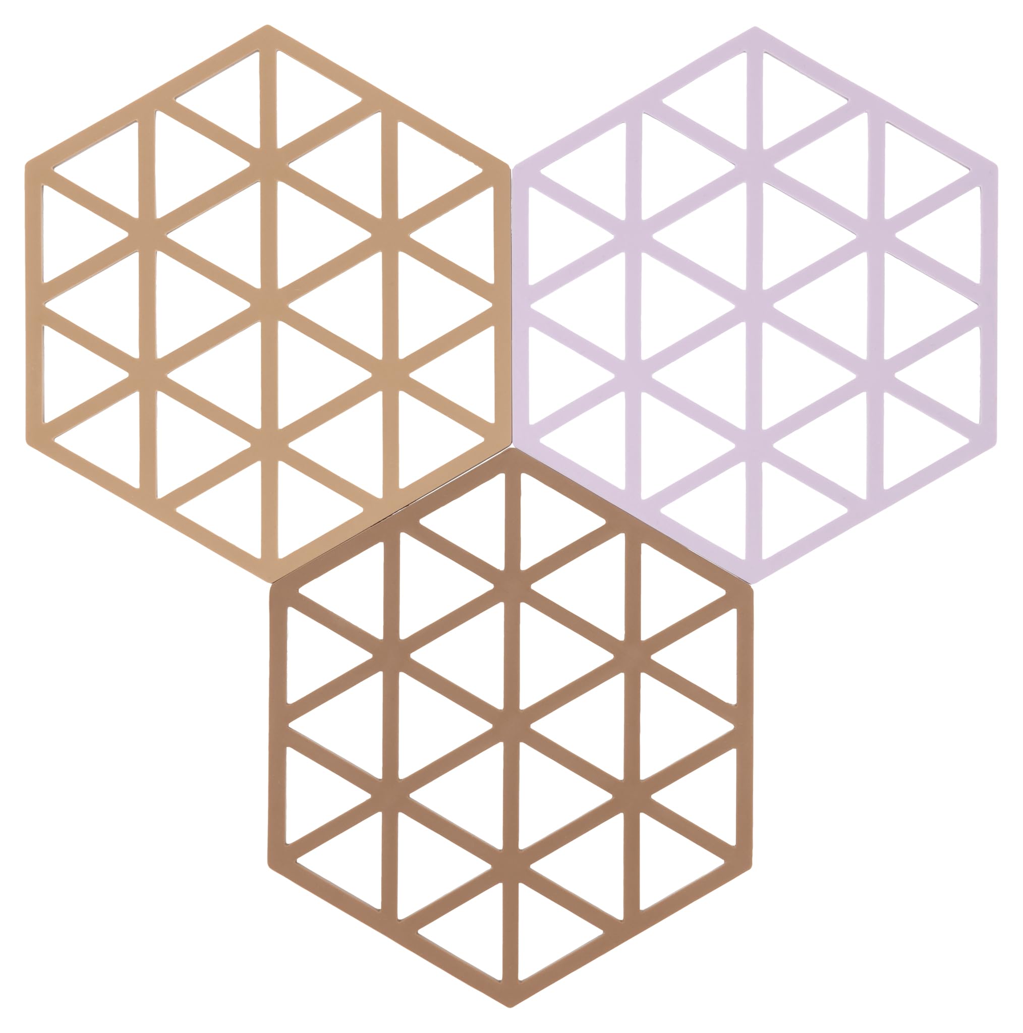 Zone Denmark Triangles Topfuntersetzer Silikon 3er Rot