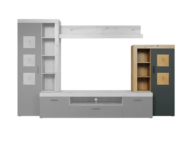 trendteam Tyler Aufsatz-Schrank Evoke Eiche-Anthrazit