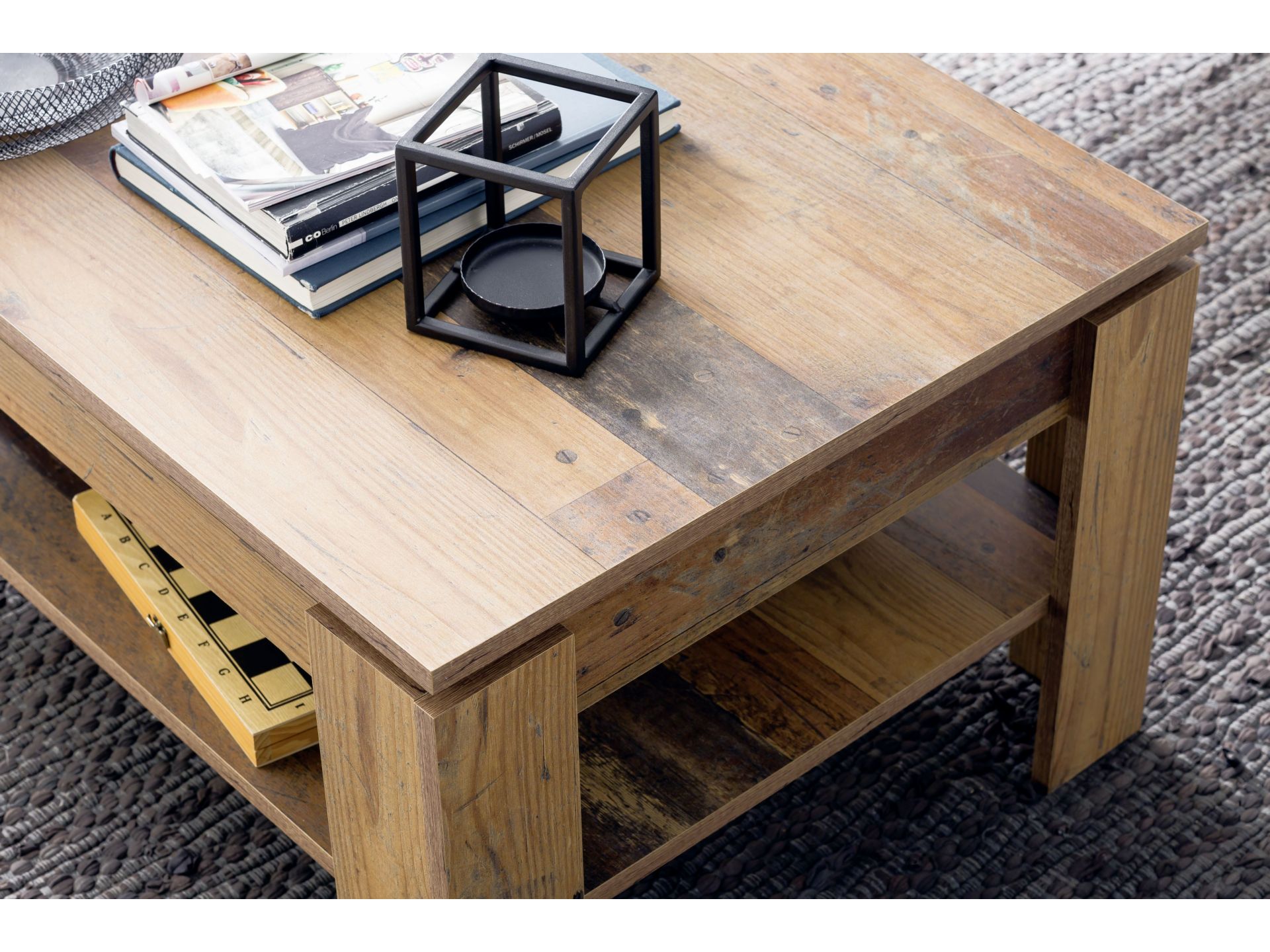 trendteam Indy Couchtisch Old Wood Wohnzimmertisch