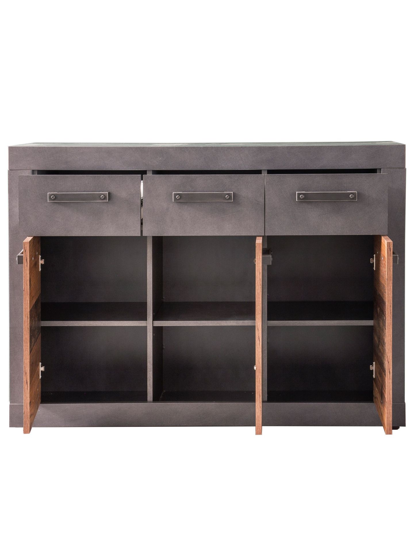 trendteam Indy Kommode Graphit Old Wood Matera