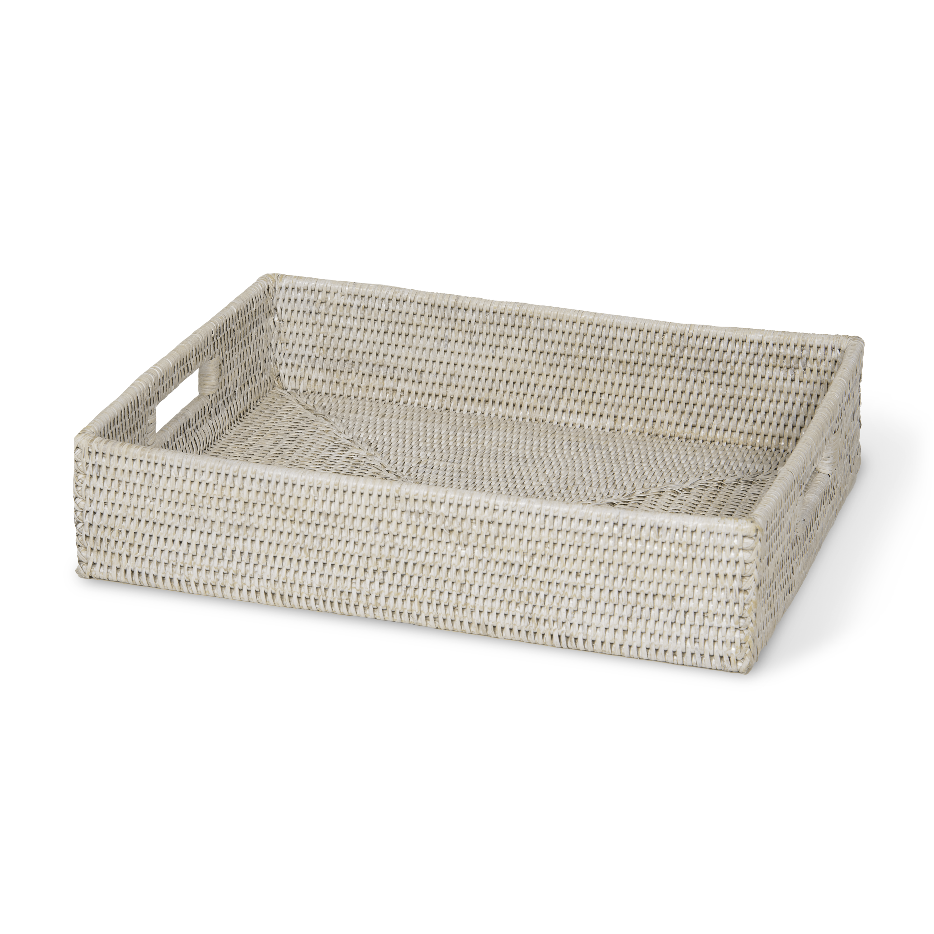 Decor Walther Basket Tray Tablett Rattan Dunkel rechteckig