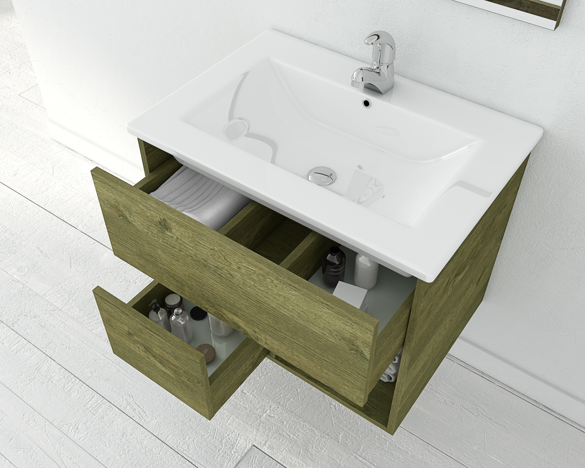 DROP Martinidis Sorrento 65 Waschtischunterschrank Natural 65 cm