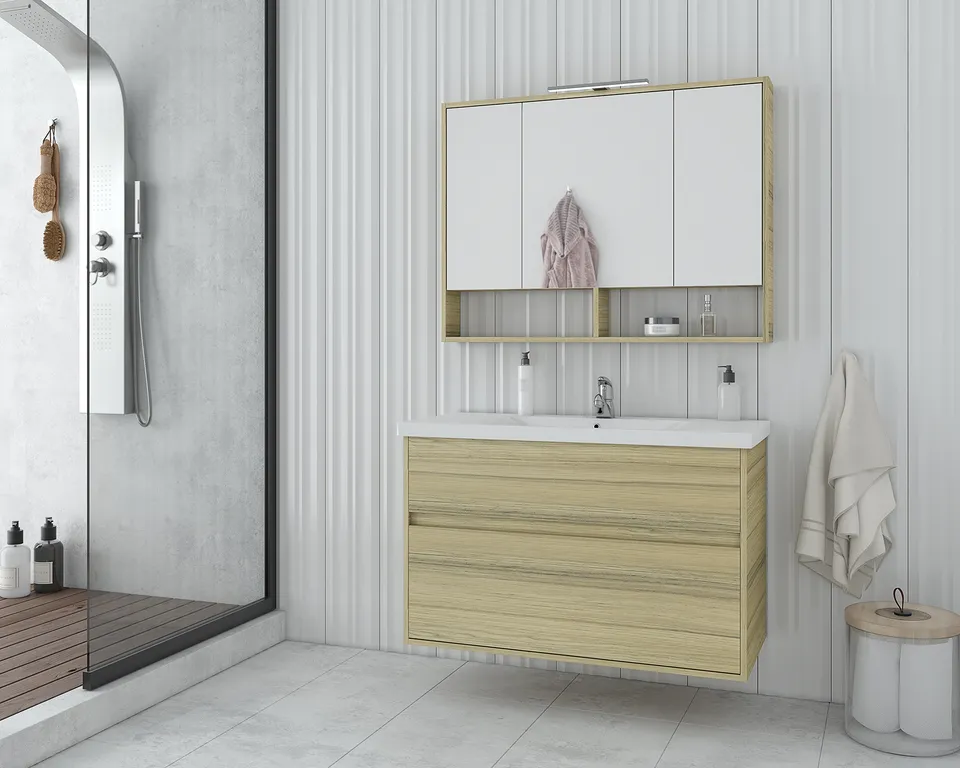DROP Martinidis Instinct 100 Waschtischunterschrank Natural Oak 100cm