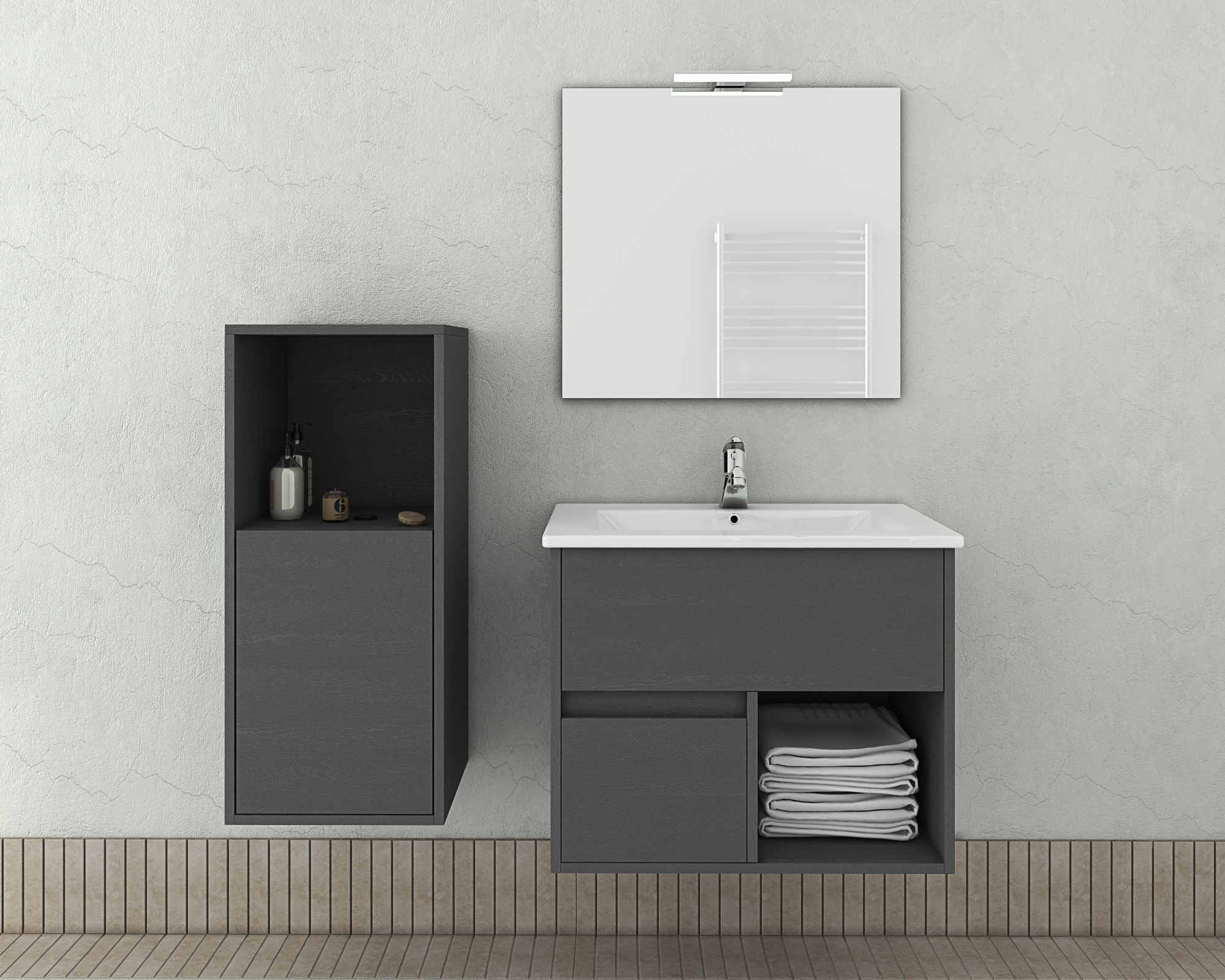 DROP Martinidis Sorrento 65 Waschtischunterschrank Graphite
