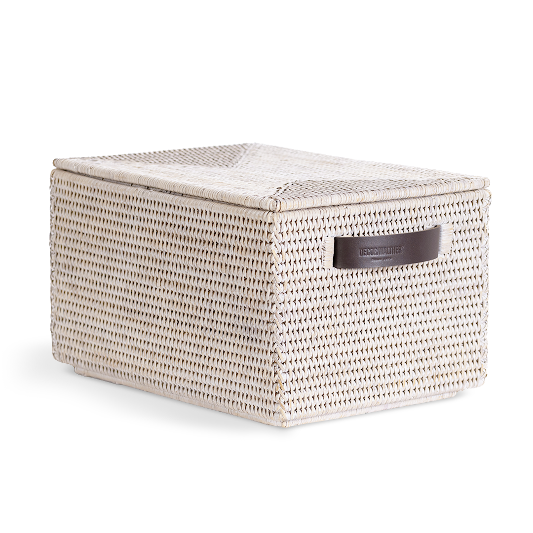 Decor Walther Basket Box Aufbewahrungsbox Rattan Dunkel
