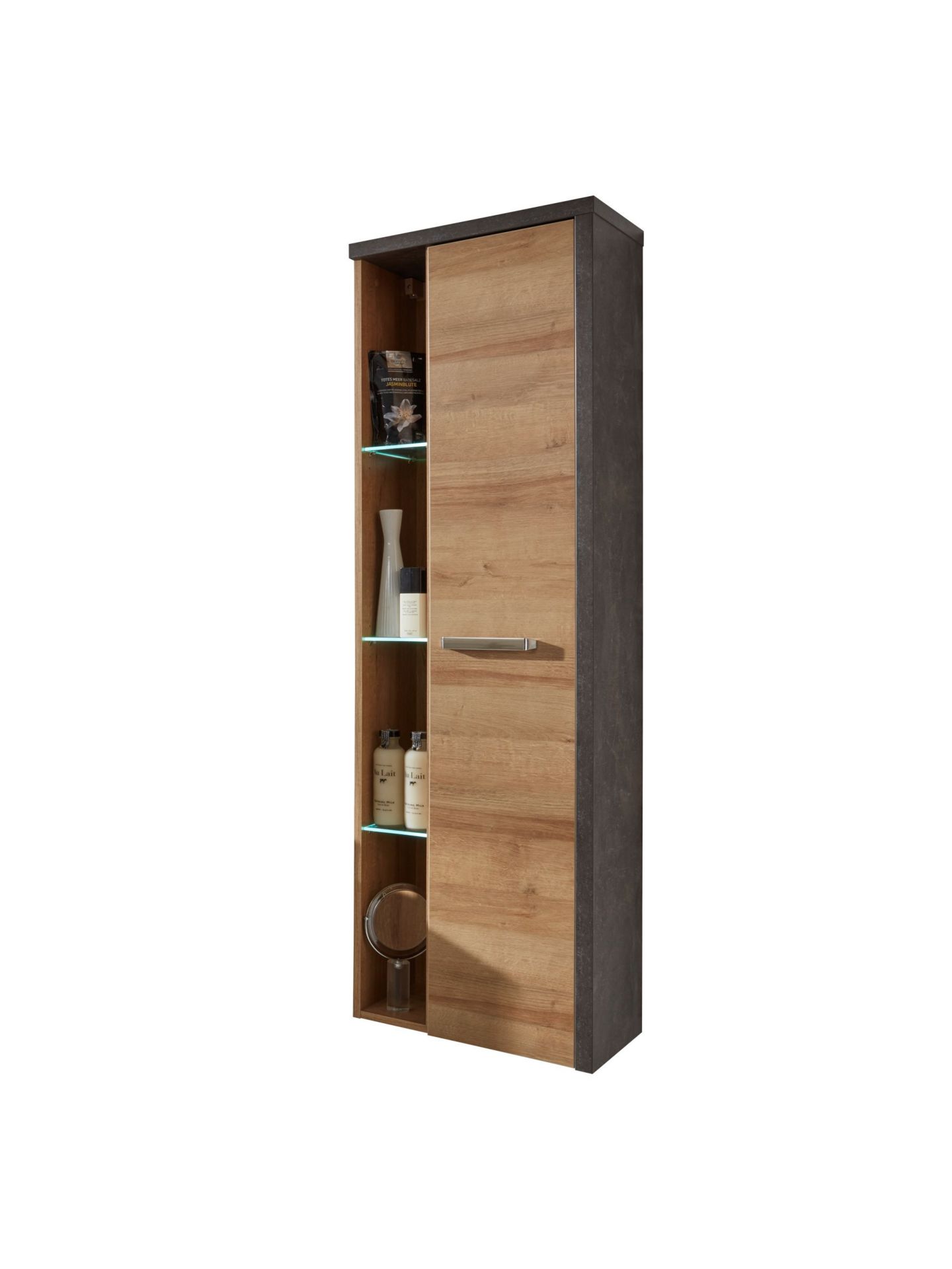 trendteam Bay TA R Hängeschrank honig Eiche Riviera Beton