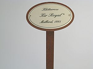 Münder Email Emailschild oval Kletterrosen 10,5x7 cm