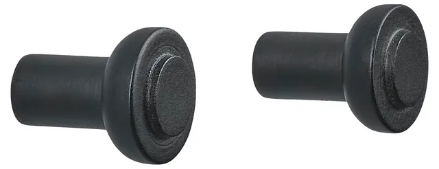 Zone Denmark Sensu Wandhaken Birkenholz Schwarz Ø 2,5 cm 2 Stück