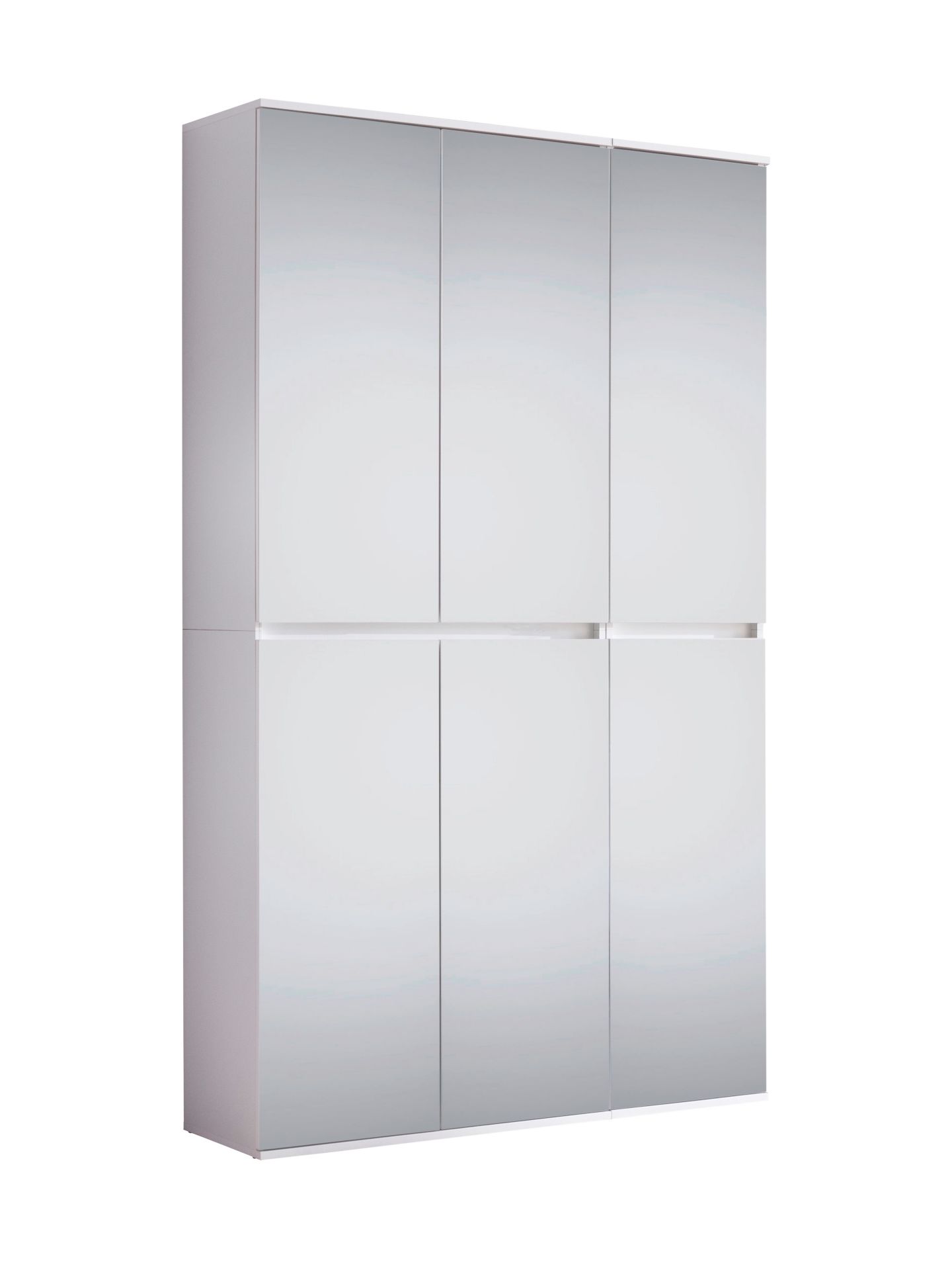 trendteam Mirror Garderobenschrank-Kombi weiß Spiegel