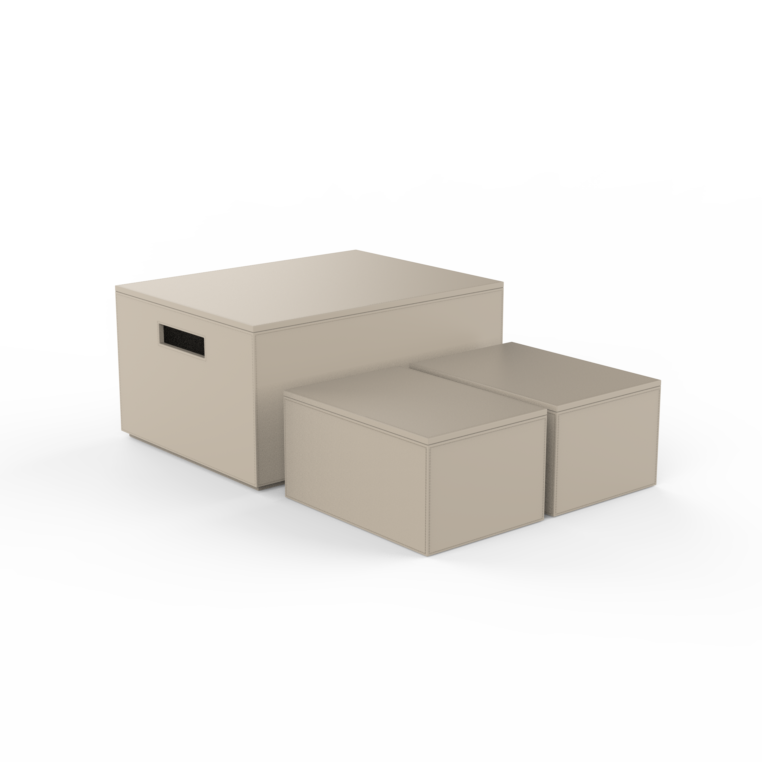 Decor Walther Brownie 3Box Aufbewahrungsboxen 3er Weiß