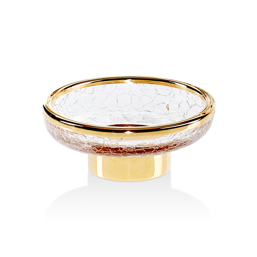 Decor Walther CRACK CR STS Seifenschale Chrom Craquelé-Glas