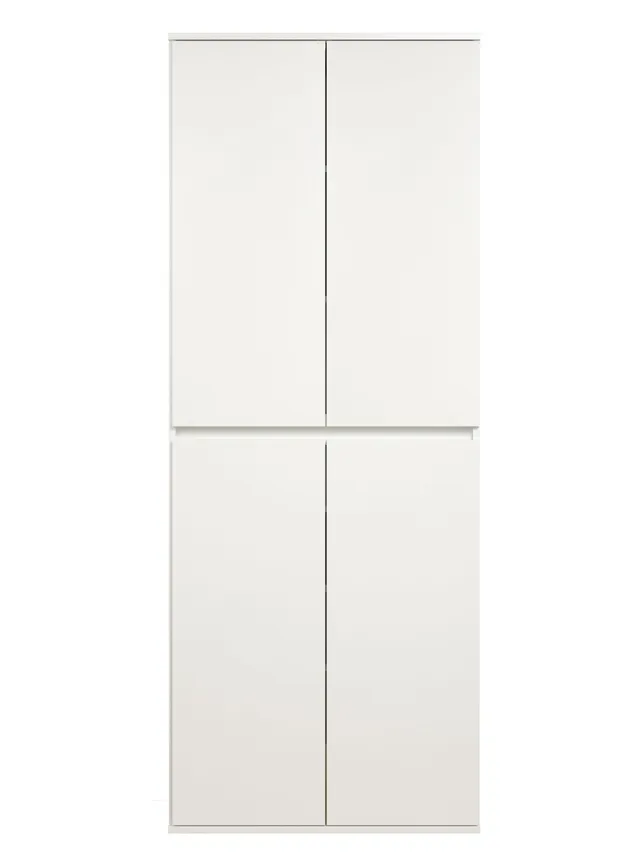 trendteam Flur Nevada Mehrzweckschrank 4TR weiß
