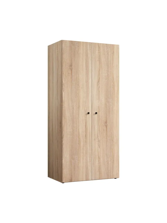 trendteam Basics Kleiderschrank Eiche Sonoma 2-türig Jugendzimmerschrank