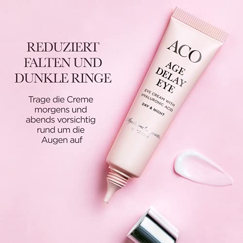 ACO Age Delay+ Eye Cream Augencreme 15 ml parfümfrei Hyaluron