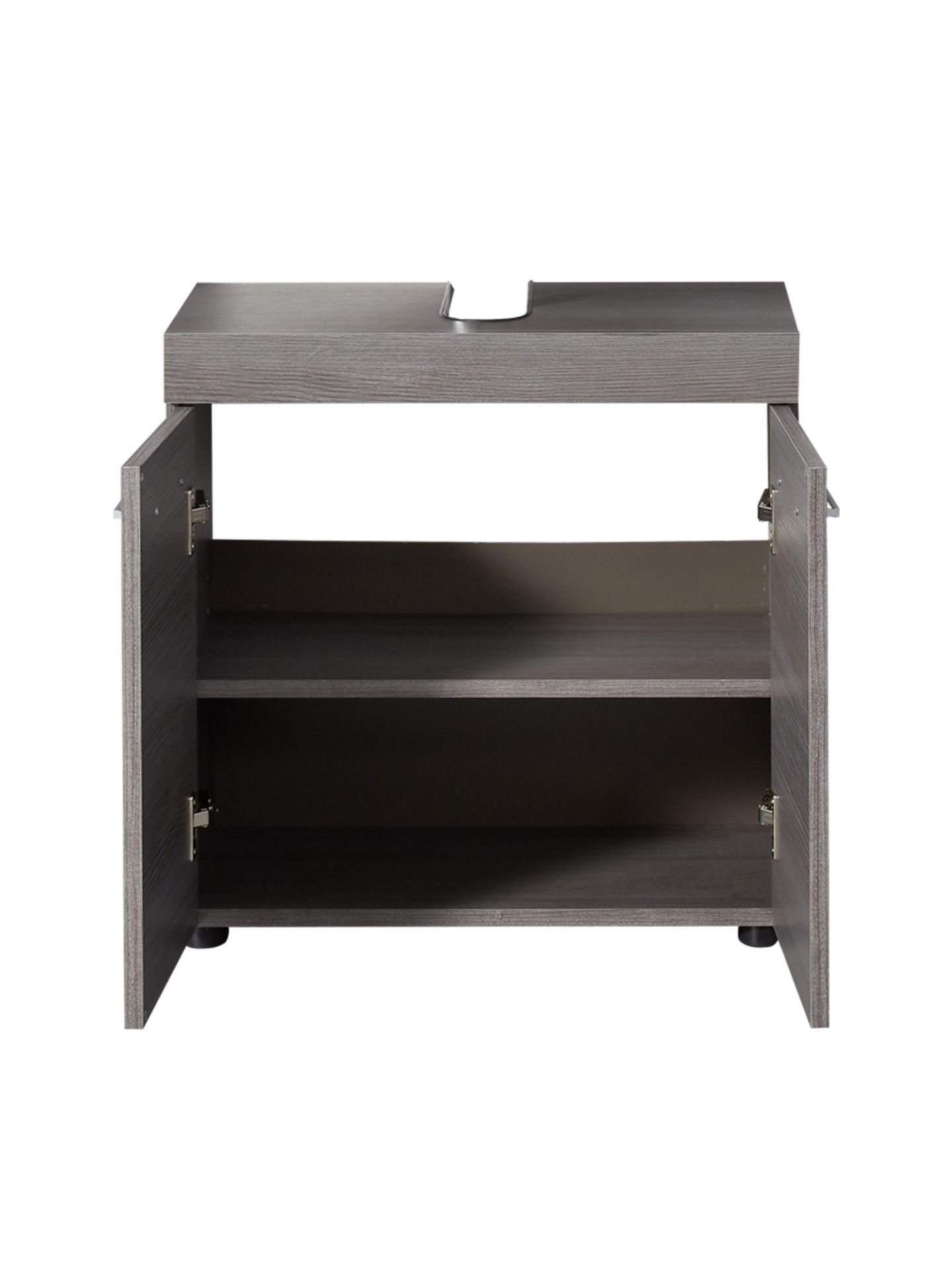 trendteam Runner Waschbeckenunterschrank Rauchsilber