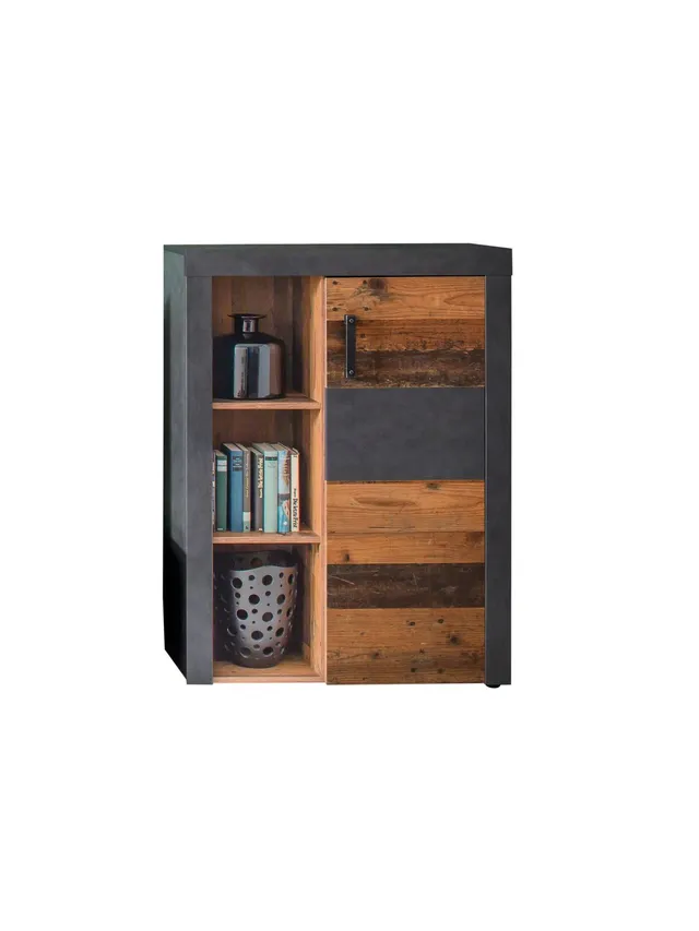 trendteam Indy Standschrank graphit Old Wood
