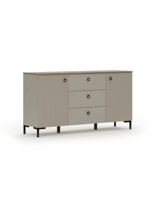 trendteam Lucrezia Sideboard Cashmere Silverjack Eiche