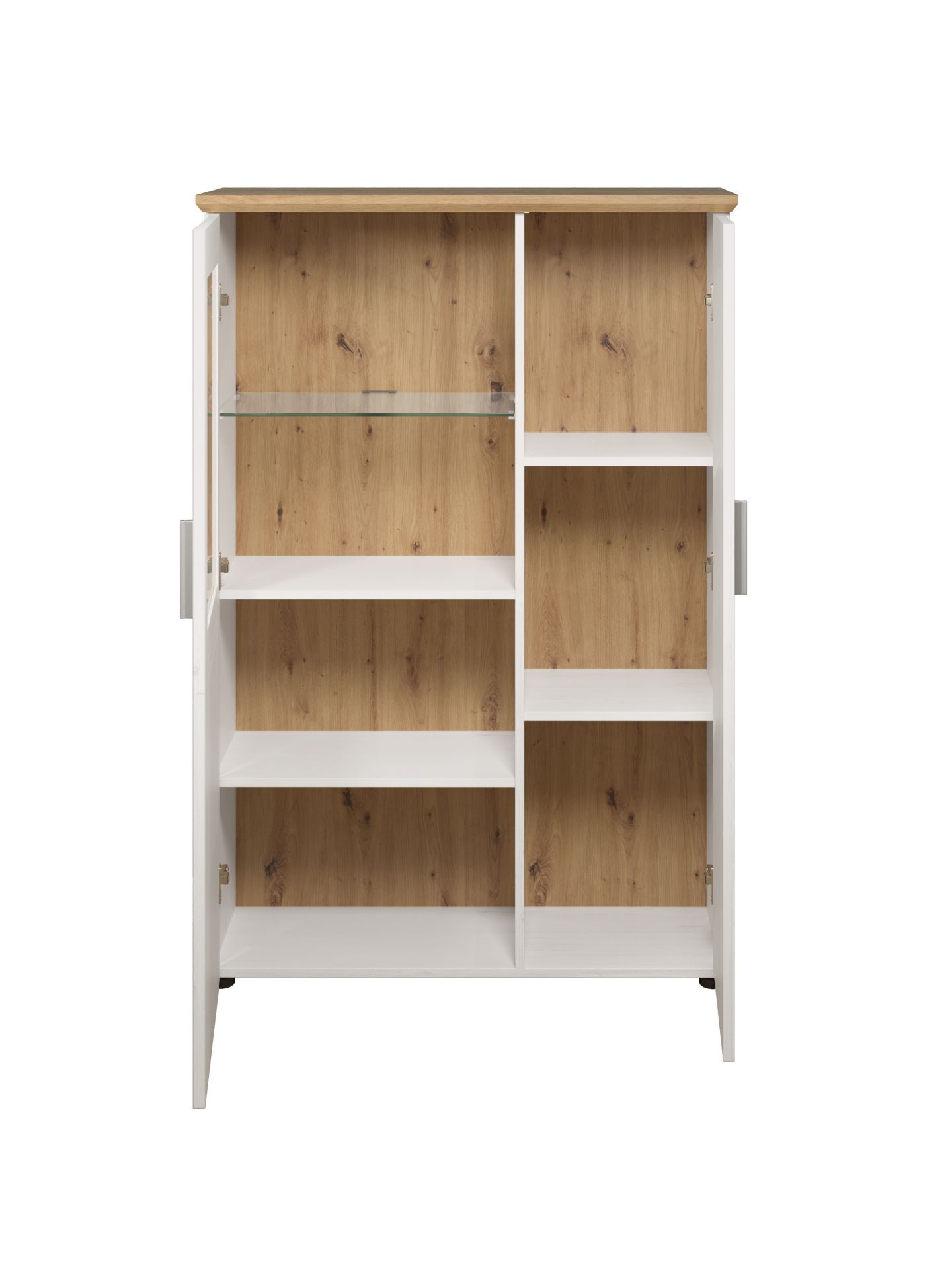 trendteam Shade Vitrine halbhoch Weiß Andersen Pine
