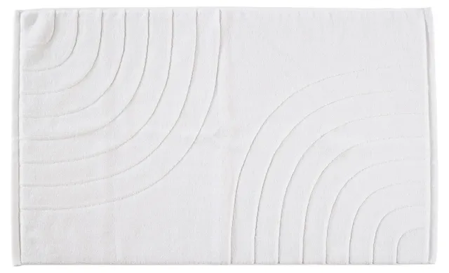 Zone Denmark Tiles Badematte 80x50 cm Weiß Baumwolle