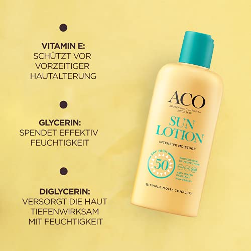 ACO Sun Intensive Moisture LSF 50 Sonnenlotion 200 ml parfümfrei