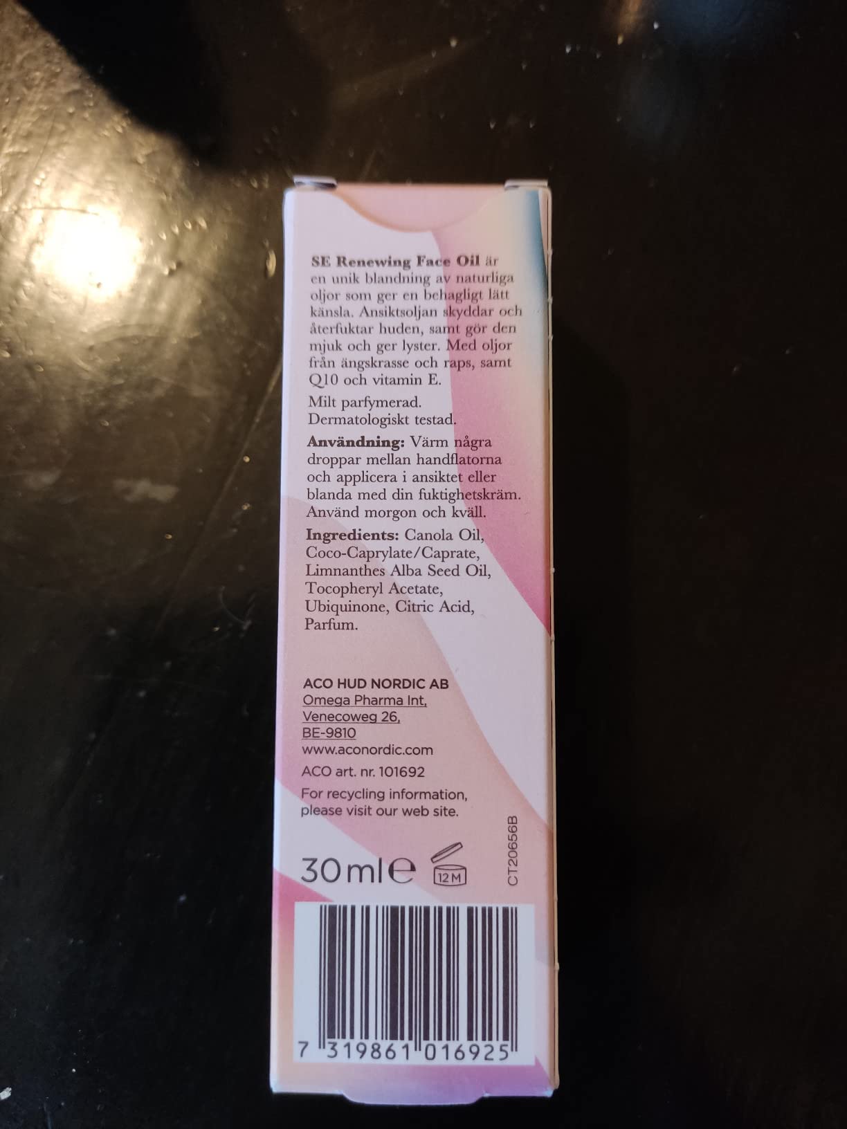 ACO Purifying Renewing Face Oil Gesichtsöl 30 ml mit Q10