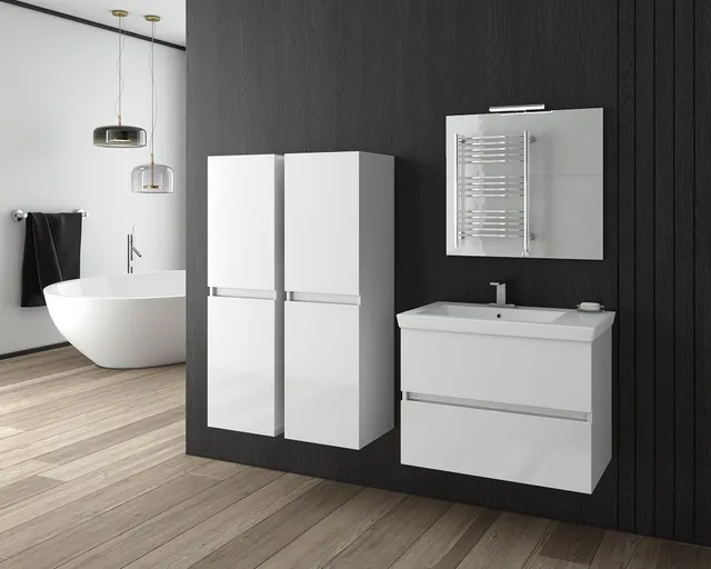 DROP Martinidis Luxus 70 Waschtischunterschrank Weiß 70 cm