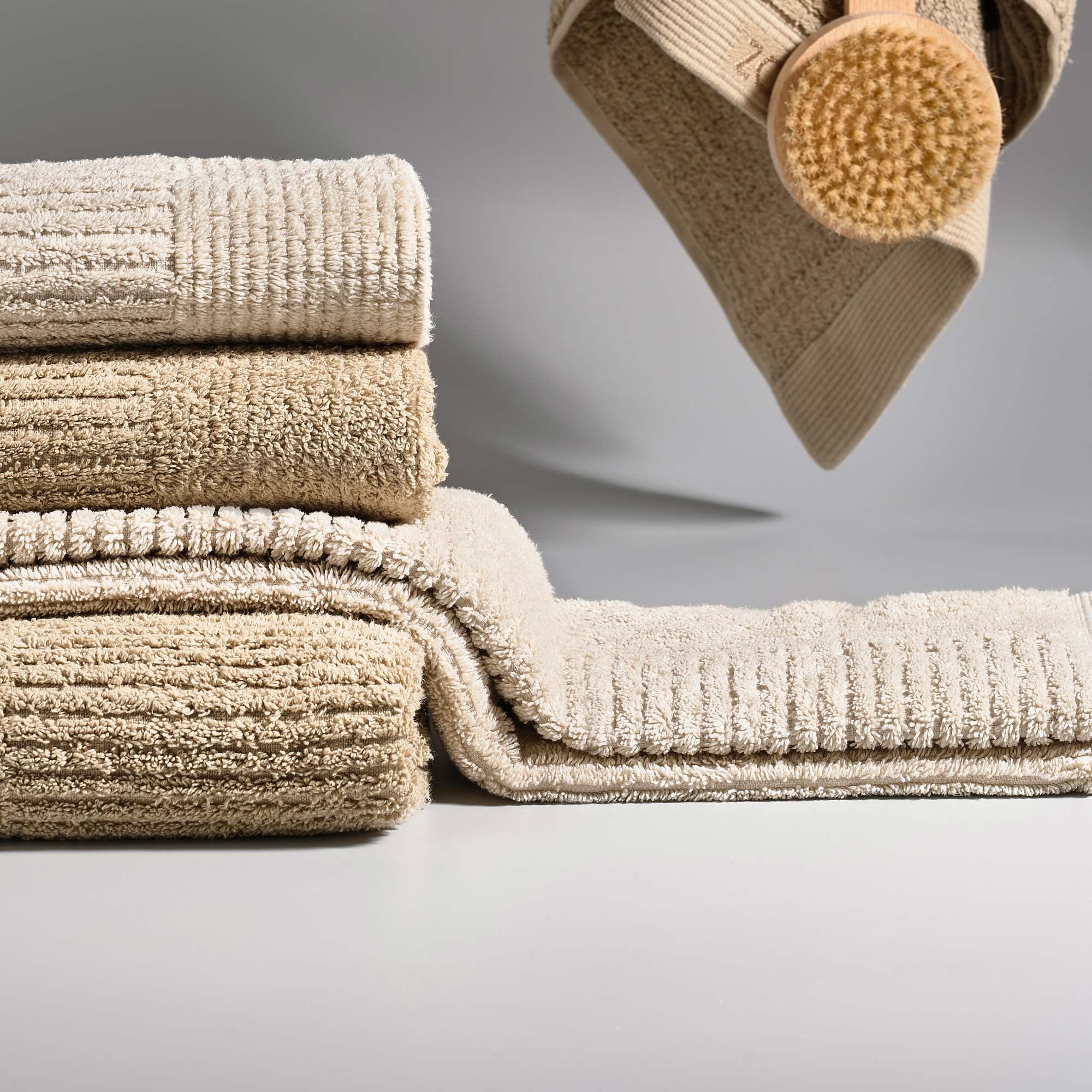 Zone Denmark Tiles Badematte Warm Sand Baumwolle
