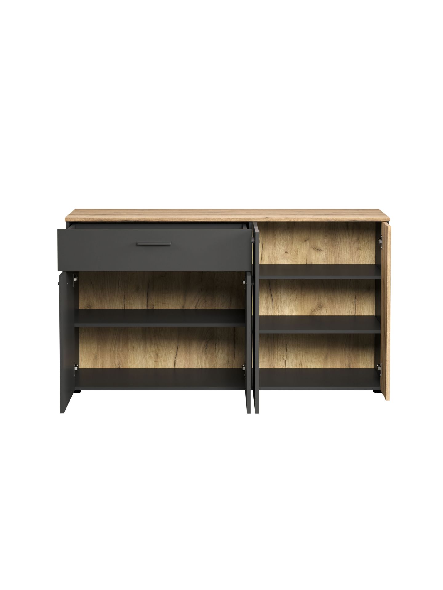 trendteam Esteban Sideboard Anthrazit Coast Evoke Oak