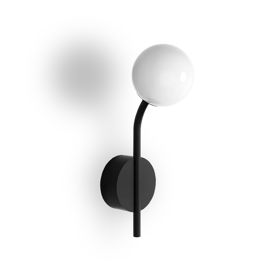 Decor Walther Bar Pep One Wandleuchte Chrom Opalglas
