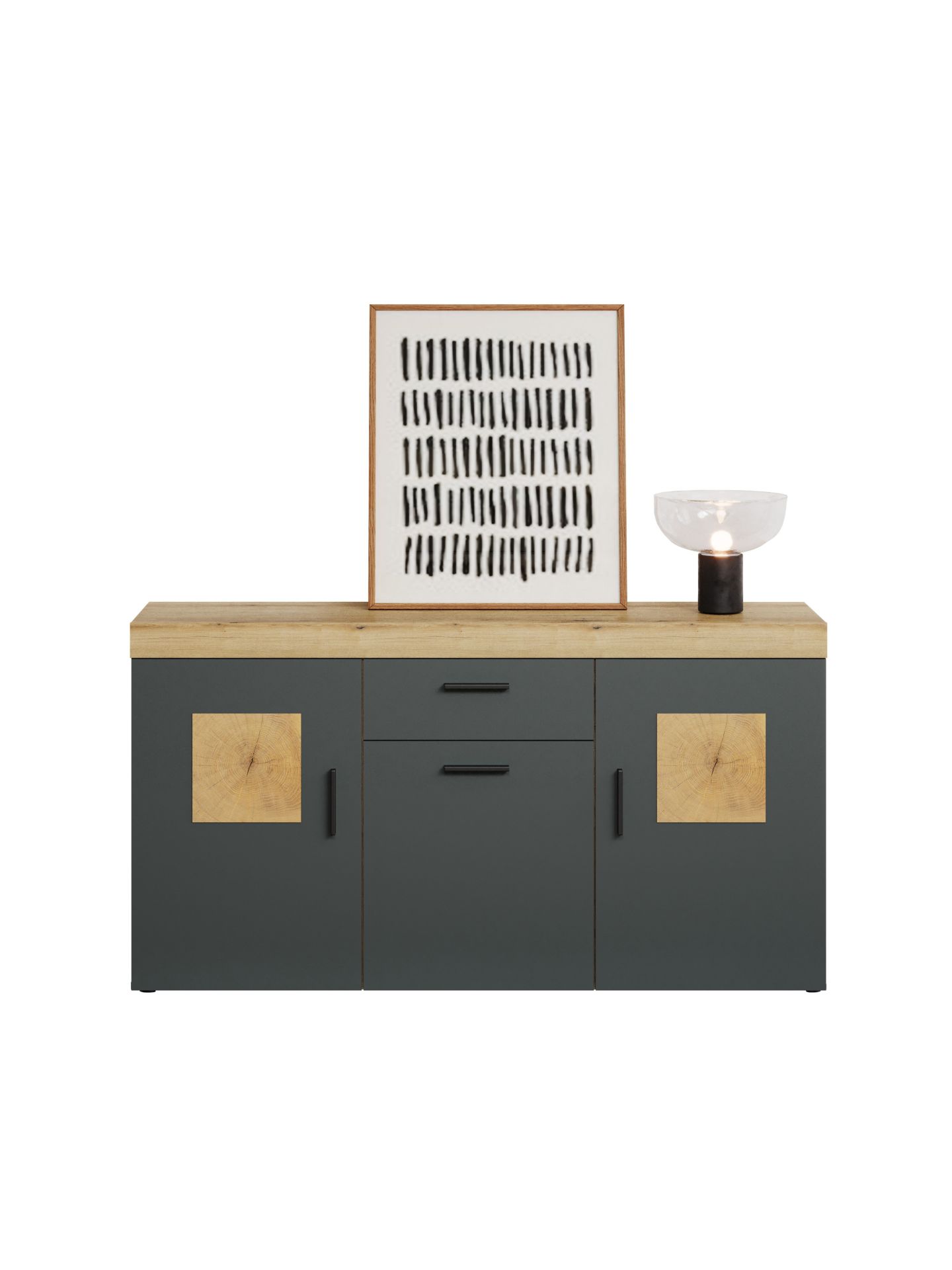 trendteam Tyler Sideboard Evoke Eiche anthrazit