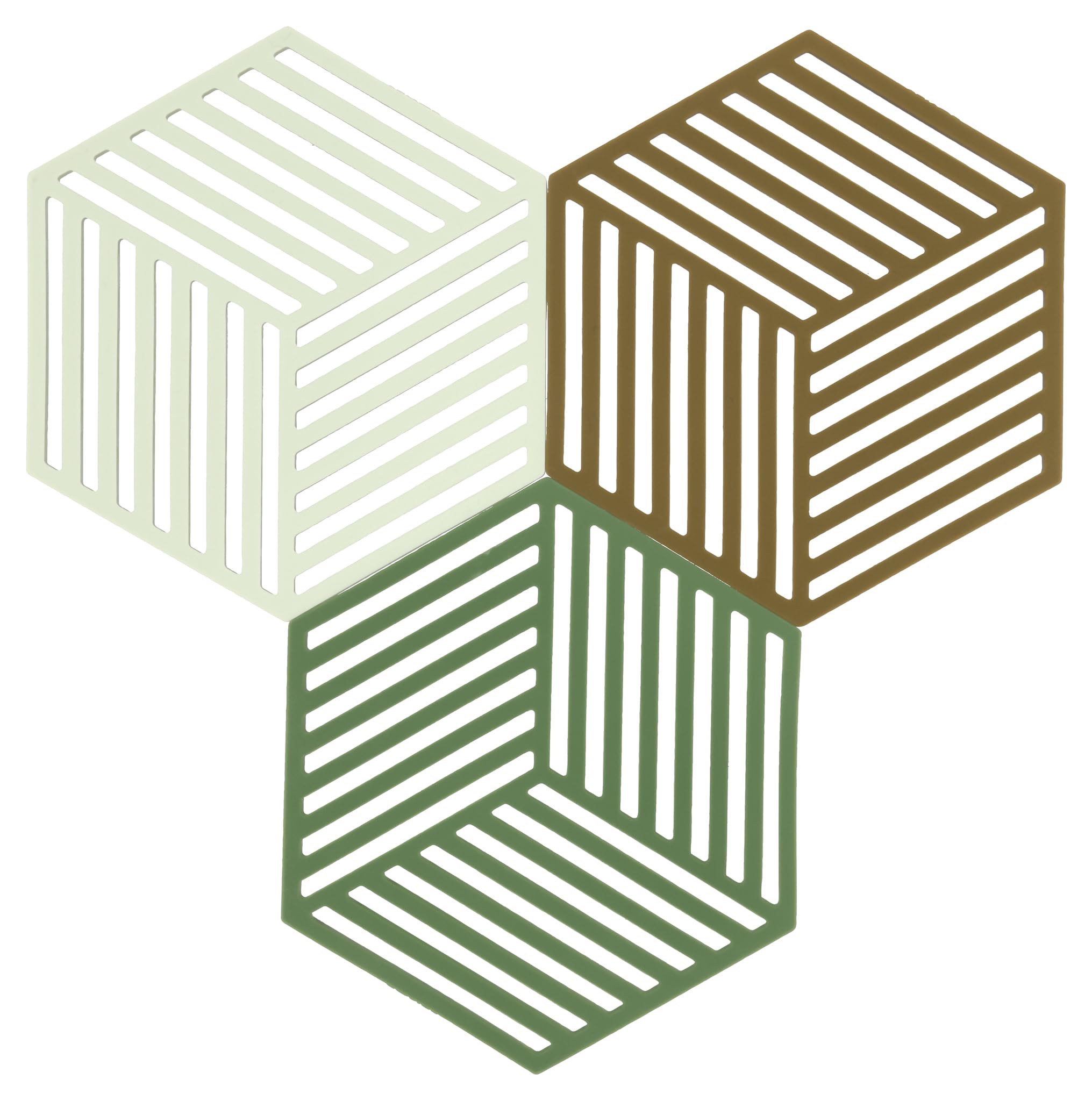 Zone Denmark Trivets Hexagon Topfuntersetzer 3er Bunt