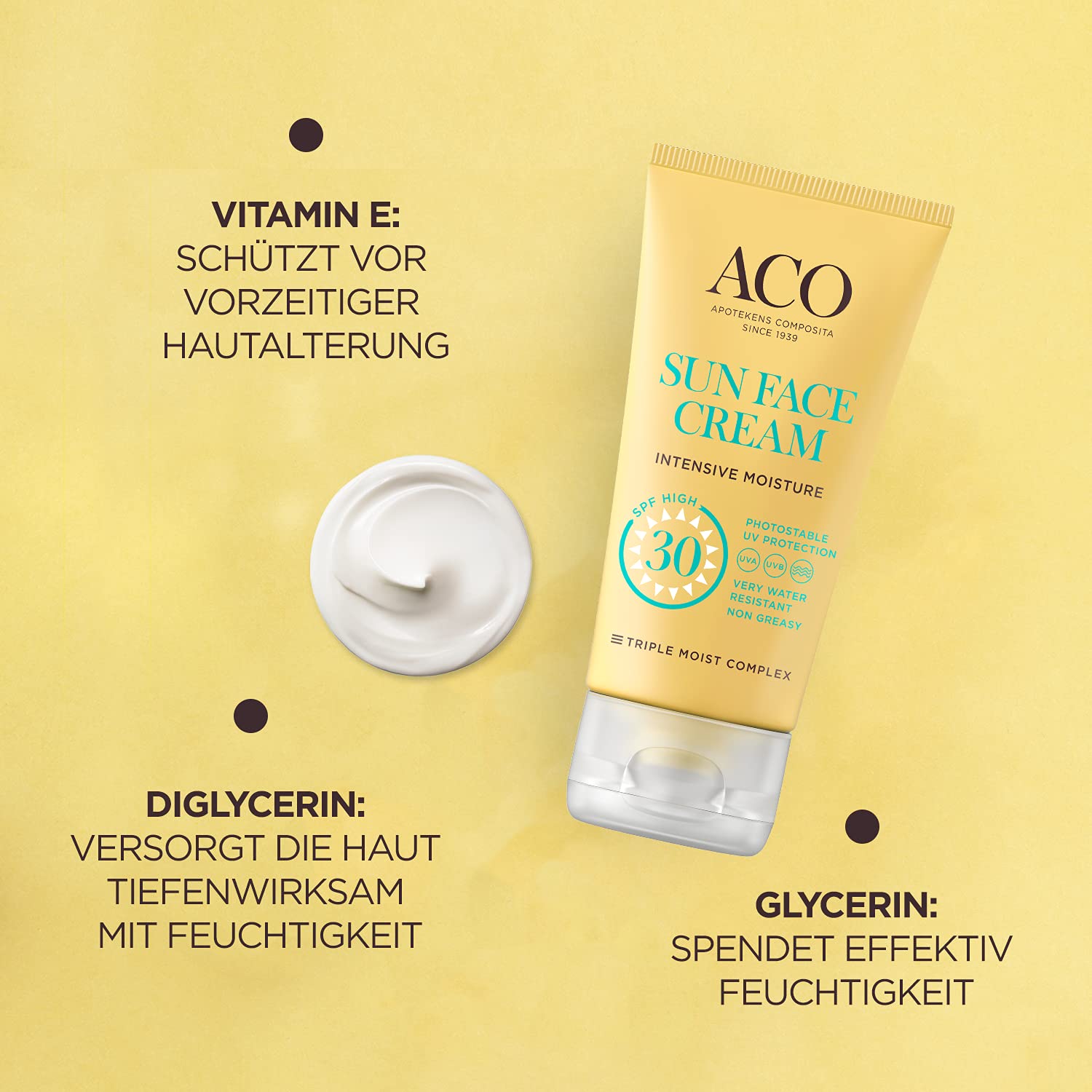 ACO Sun Face Cream LSF 30 Sonnencreme 50 ml parfümfrei