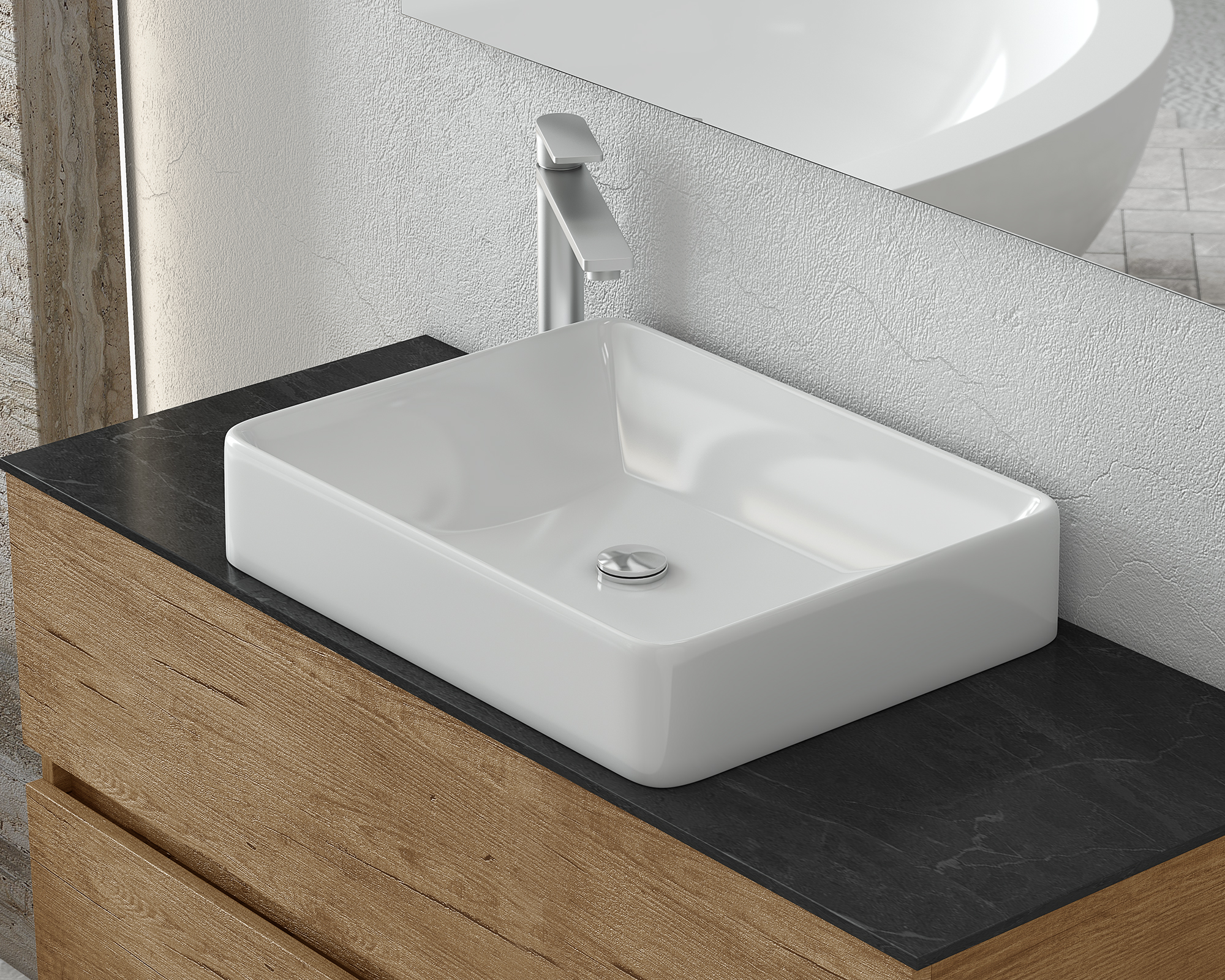DROP Martinidis Luxus 100 Waschtischunterschrank Wood Top 100 cm
