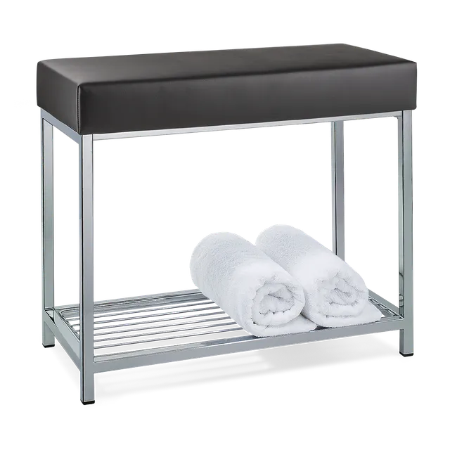 Decor Walther Classic DW 77 Sitzbank Chrom Weiß Kunstleder