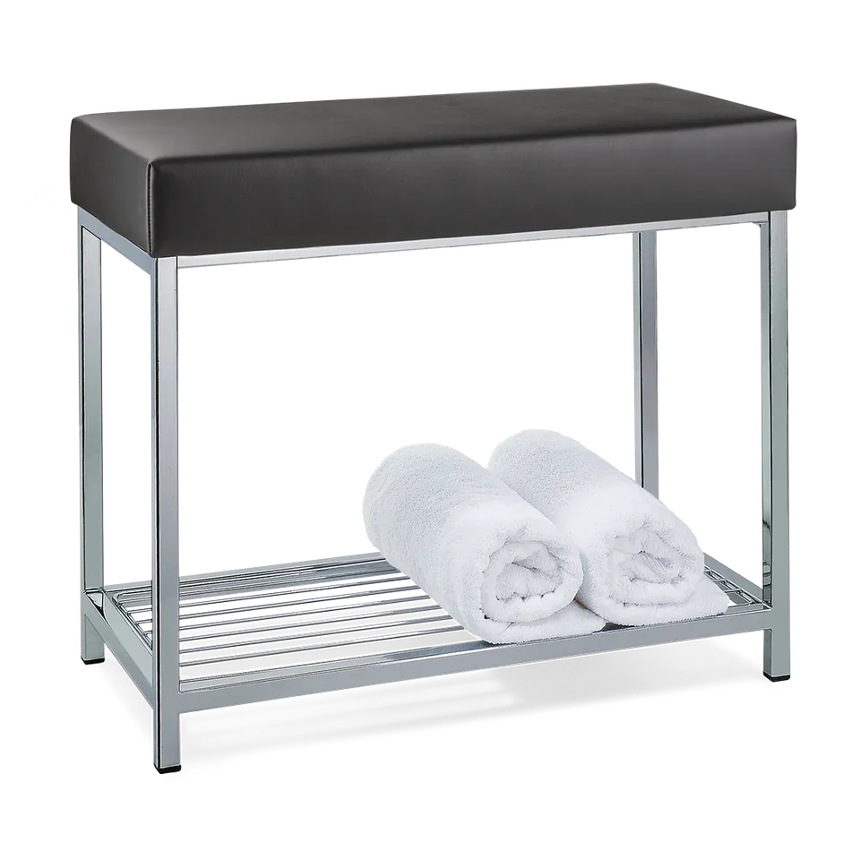 Decor Walther Classic DW 77 Sitzbank Chrom Weiß Kunstleder