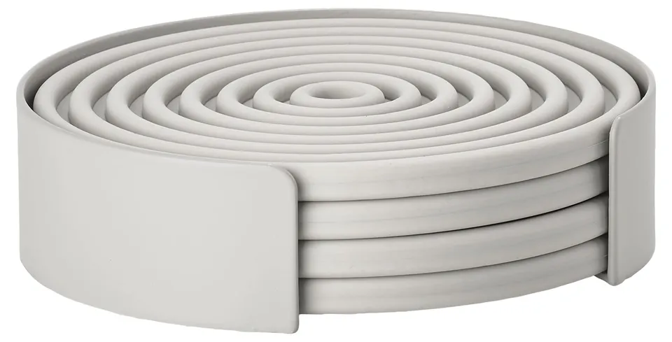 Zone Denmark Rocks Untersetzer 4er Set Silikon Warm Grey