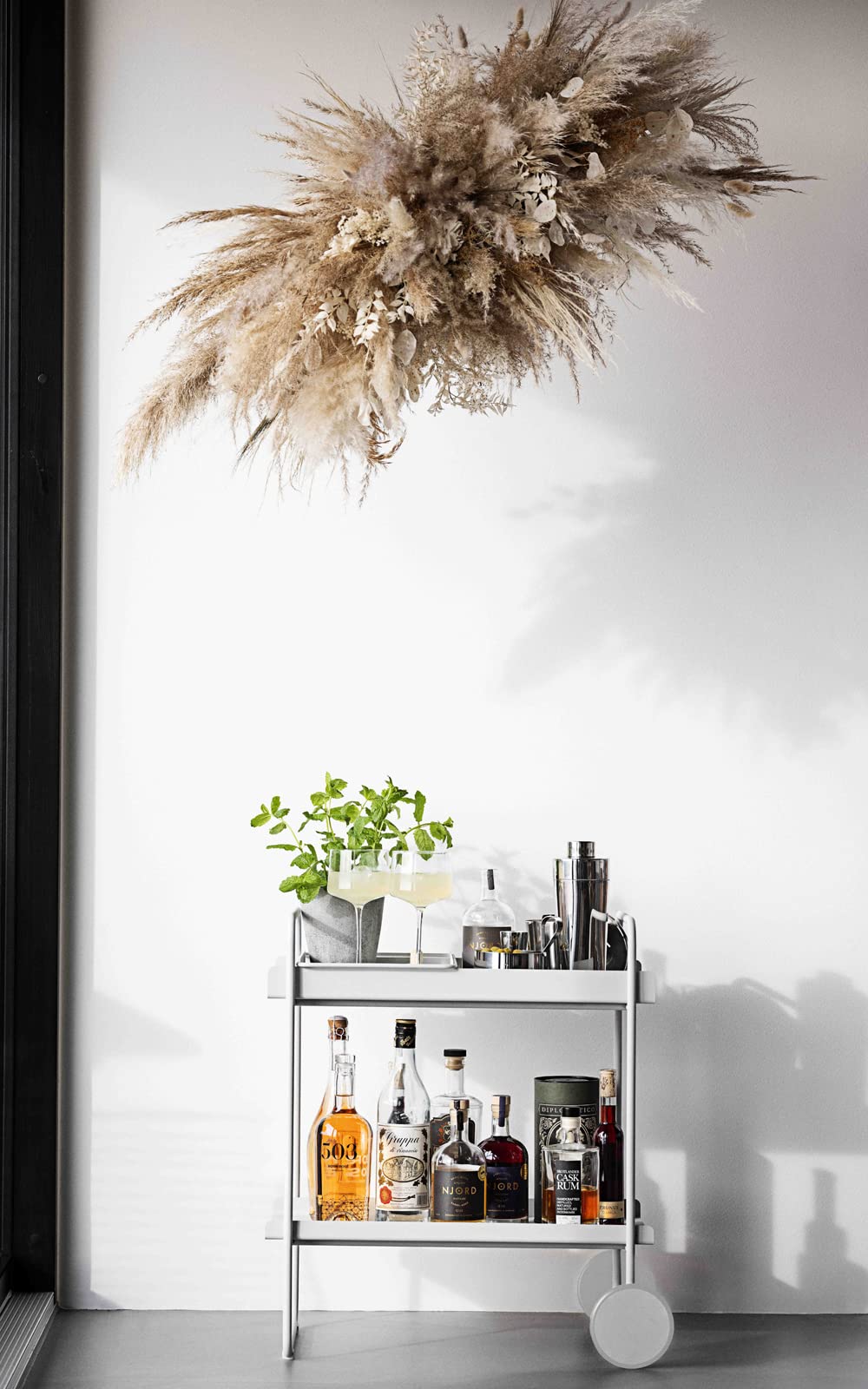 Zone Denmark A-Collection Barwagen Schwarz 60,6x40,5x66,4 cm