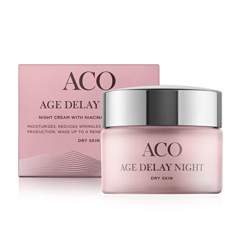 ACO Age Delay Nachtcreme 50 ml Trockene Haut Hyaluron