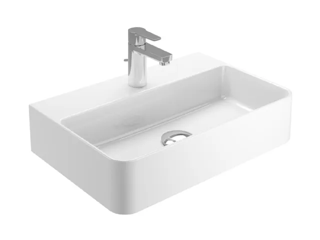 Treos Serie 800 Waschbecken 465x311 mit Hahnloch weiß