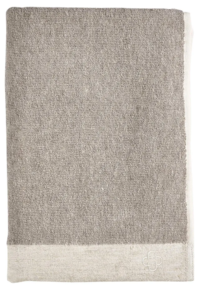 Zone Denmark Inu Badetuch 70x140 cm Natur Baumwolle Leinen