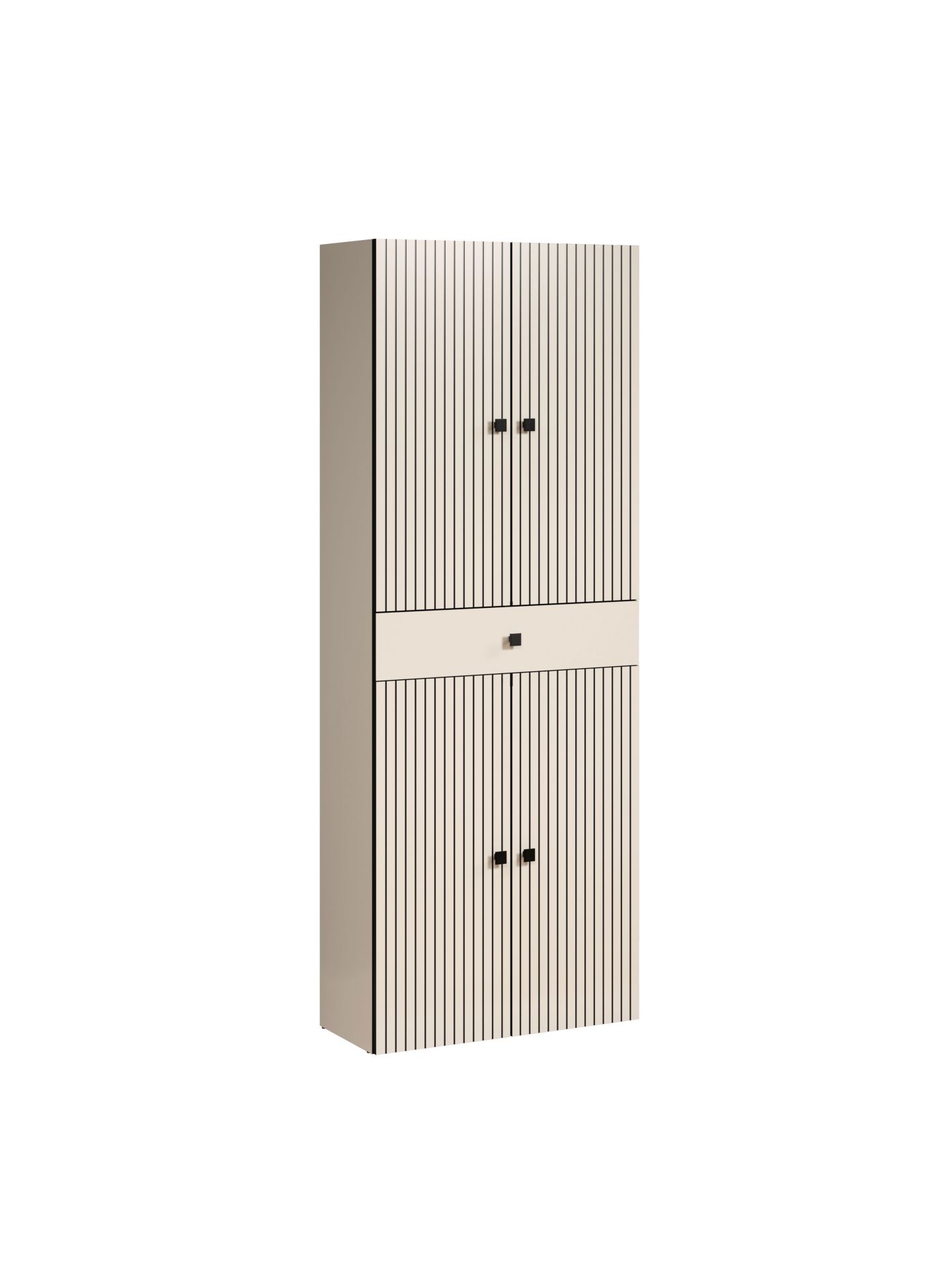 trendteam PureBliss Hochschrank Cashmere Schwarz Badezimmer