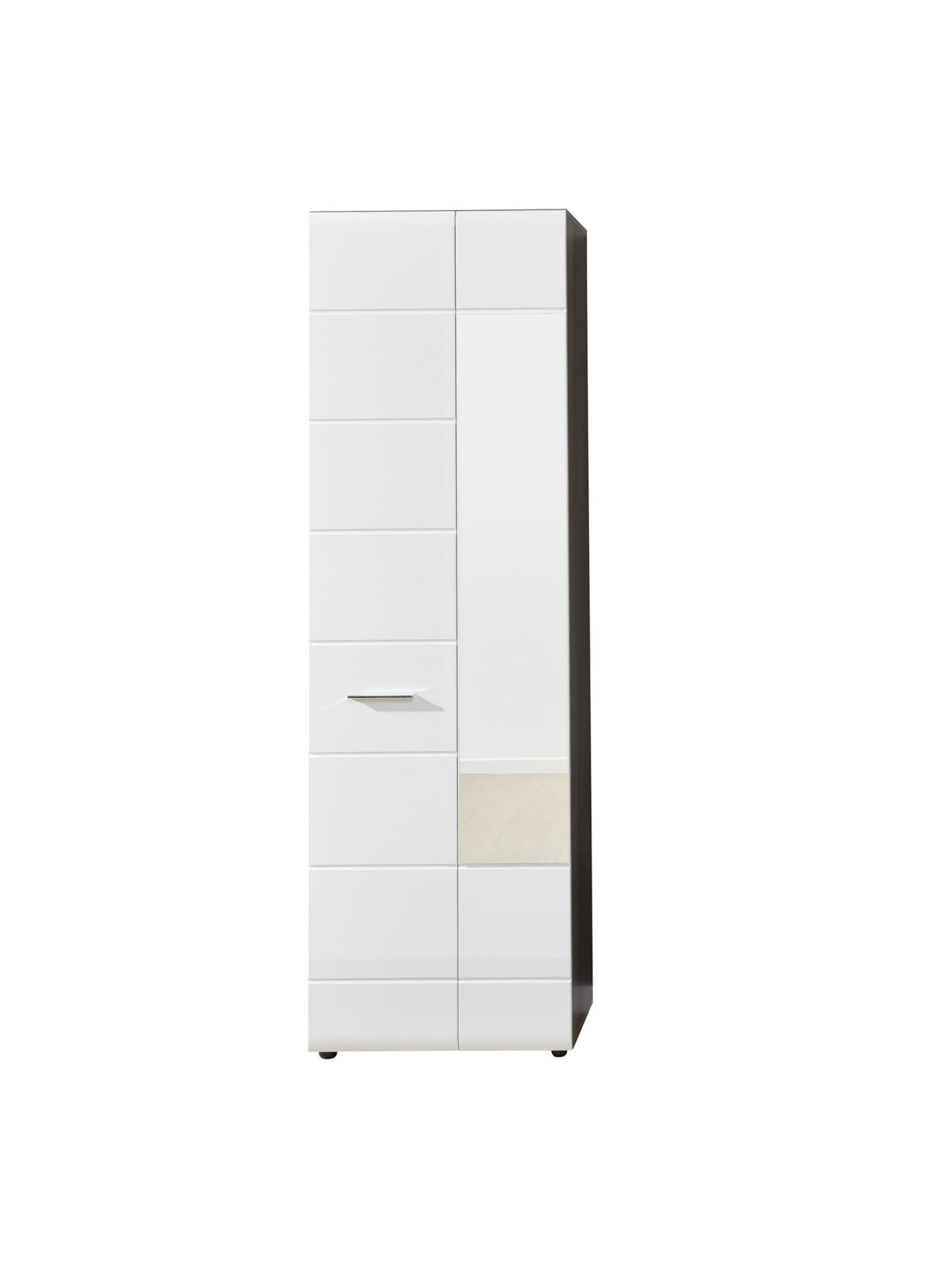 trendteam Line Garderobenschrank Rauchsilber mit Spiegel
