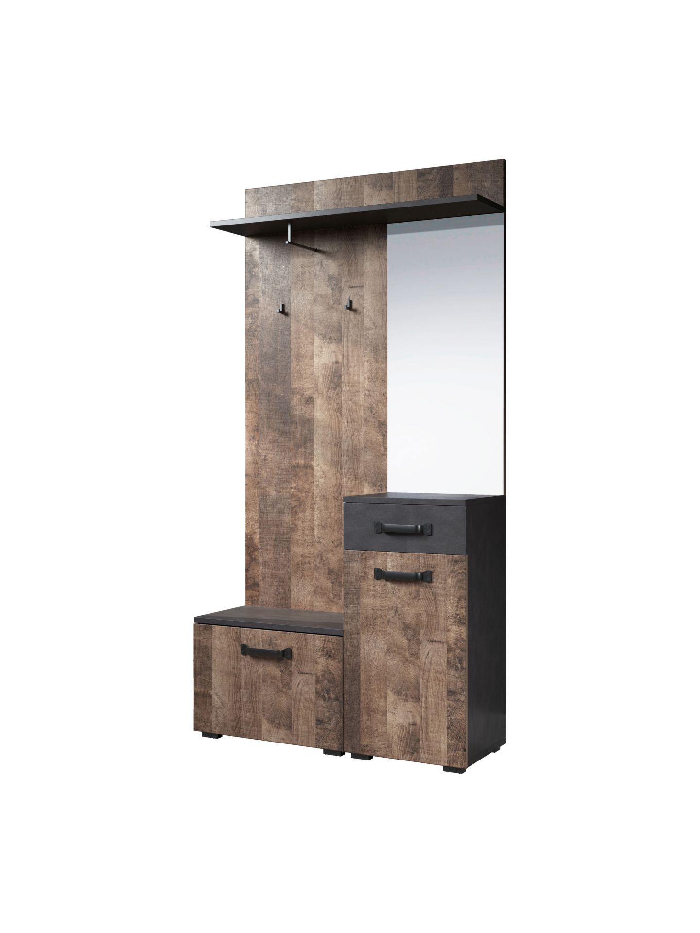 trendteam Smile Kompaktgarderobe dunkelgrau Matera Garderobe