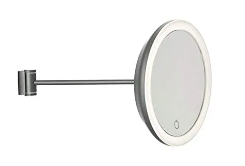 Zone Denmark Wandspiegel 17,5x26 cm Grau Metall beleuchtet